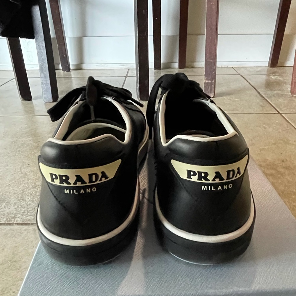 Prada Black and White Women's Sneakers